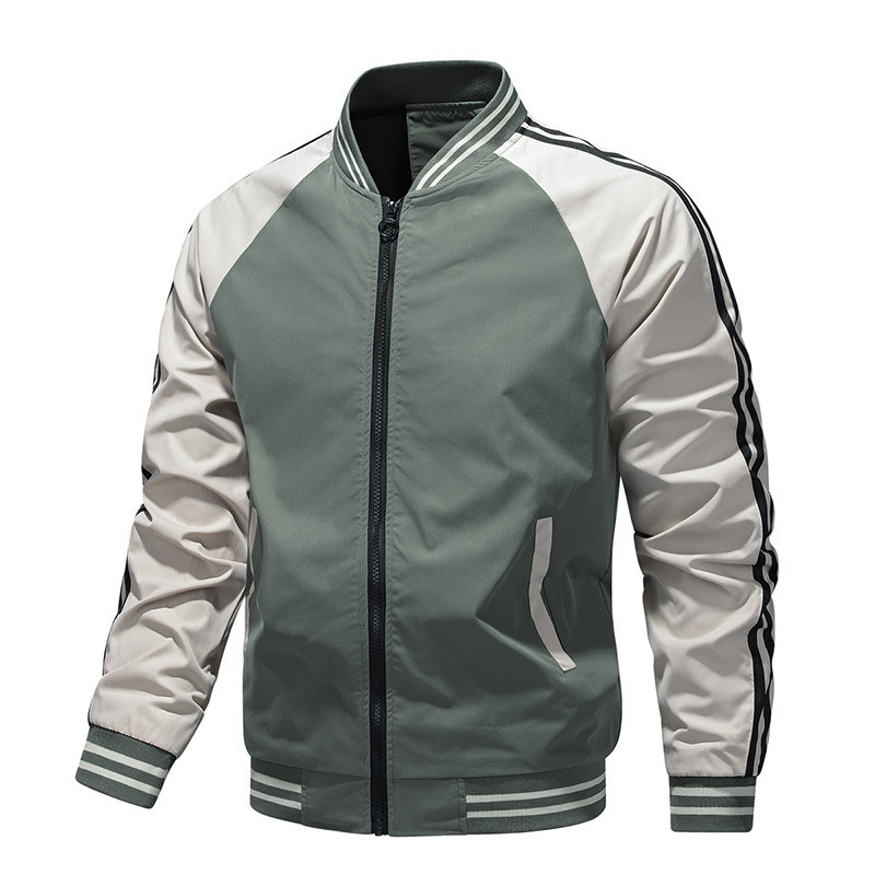 Cross-border Youth Collar 2024 Baseball Two Jacket Men's Coat Tooling New Autumn Bar Cross-border Youth Collar 2024 Baseball Two Jacket Men's Coat Tooling New Autumn Bar