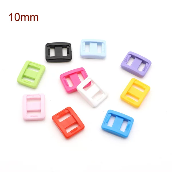 10mm Japanese buckle square buckle D buckle plastic three-speed webbing adjustment buckle plastic luggage accessories back bag buckle
