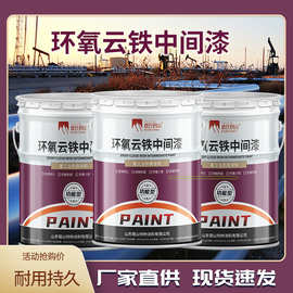 环氧云铁中间漆厚浆型配套环氧富锌底漆钢结构桥梁防腐金属防锈漆