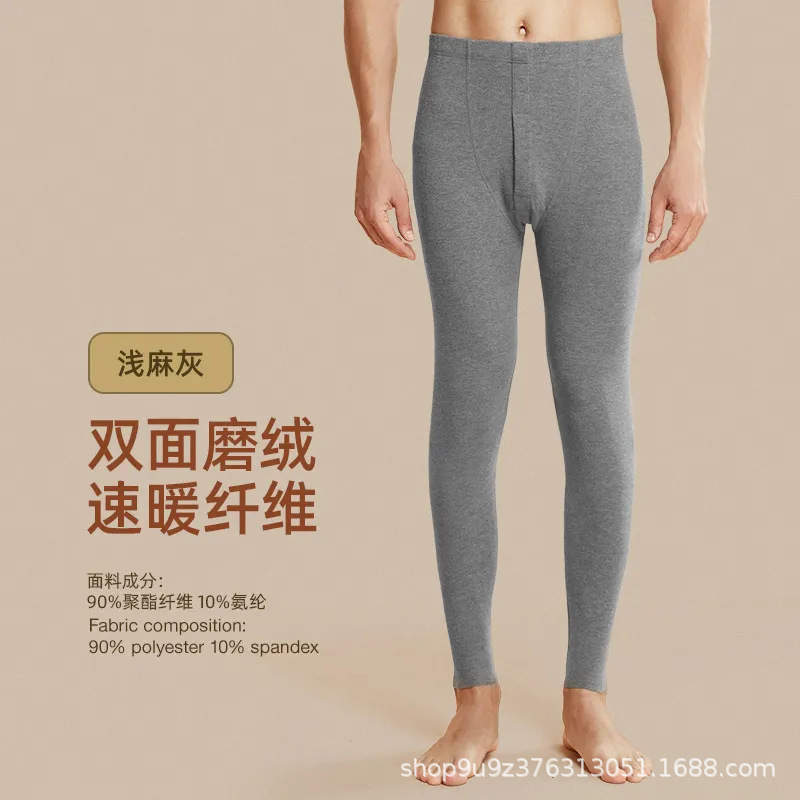 Fabricantes al por mayor pantalones cálidos para hombres con terciopelo grueso a prueba de frío calzado de calzado para hombres delgados pantalones de invierno para hombres