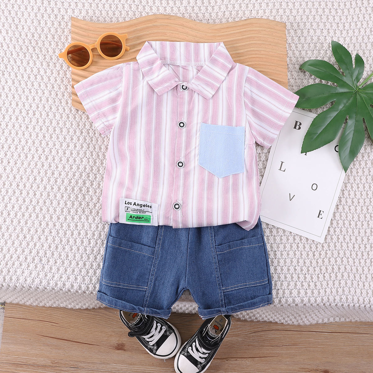 Children's High Quality Summer Clothing Suit外贸衬衫套装