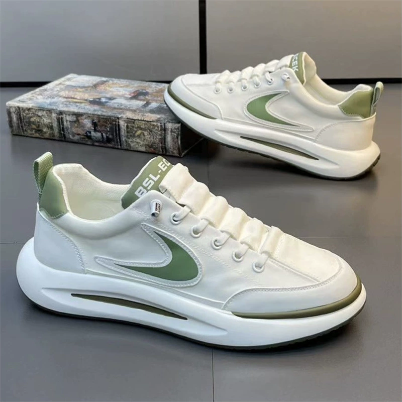 Летняя модная мужская обувь, универсальные стильные повседневные туфли, дышащие сетчатые слипоны на мягкой подошве, белые кроссовки, спортивная обувь.