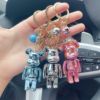 Cartoon keychain, car keys, school bag suitable for men and women for elementary school students, backpack accessory, with little bears, wholesale