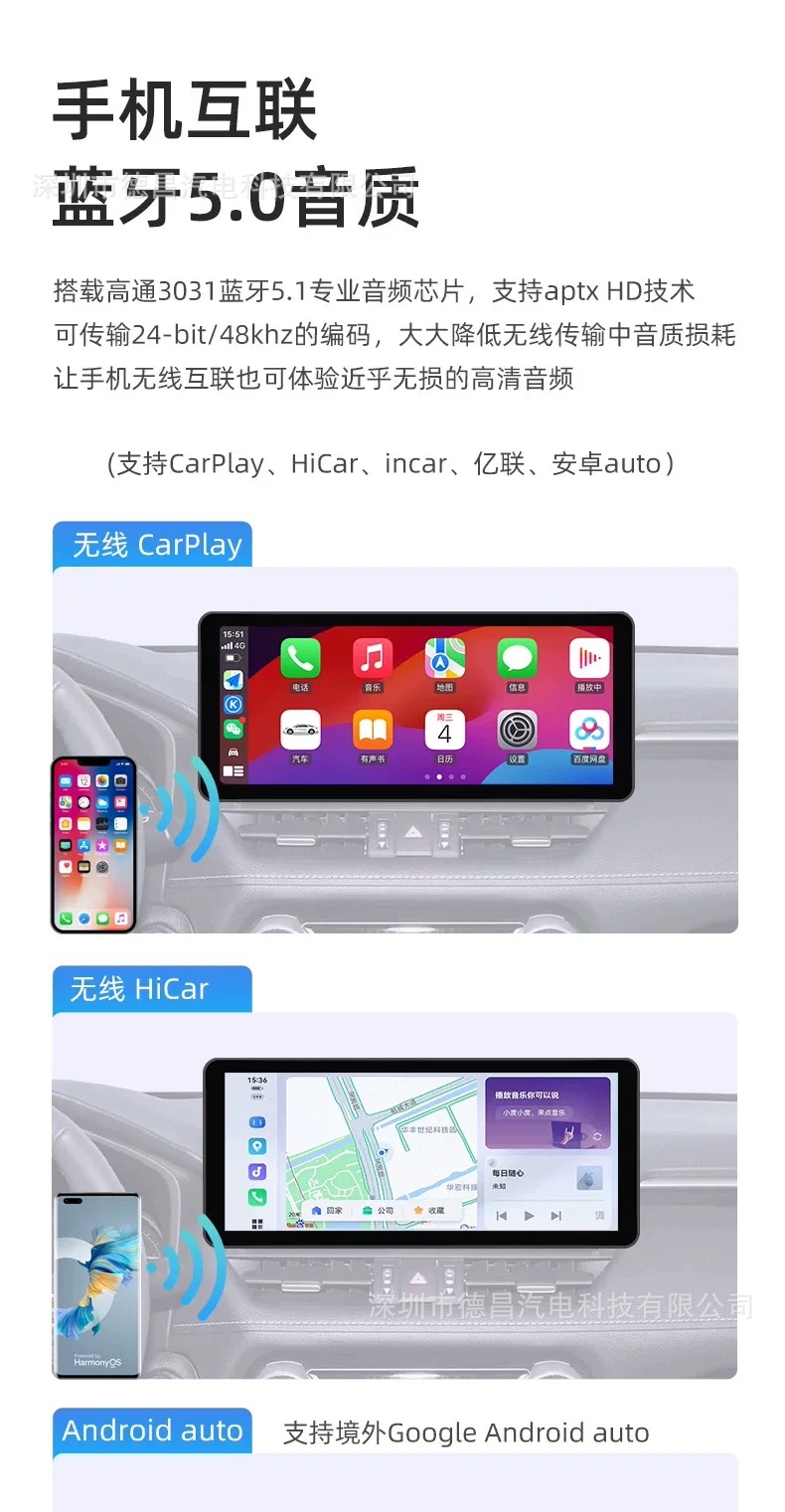 Toyota 2019 Hiace Right-Hand Drive Android Large Screen Car Navigation GPS Bluetooth DVD Radio Screen