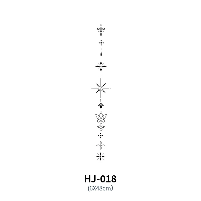 Waterproof tattoo stickers, sexy herbal sticker, long-term effect, English letters