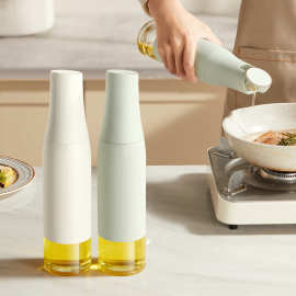 油壶家用厨房玻璃醋瓶自动开合重力防漏酱油醋调料瓶油瓶油罐醋壶
