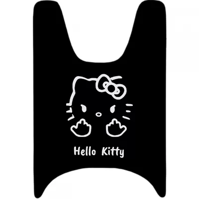 Electric vehicle foot mat — Black Cowhide Foot Mat for