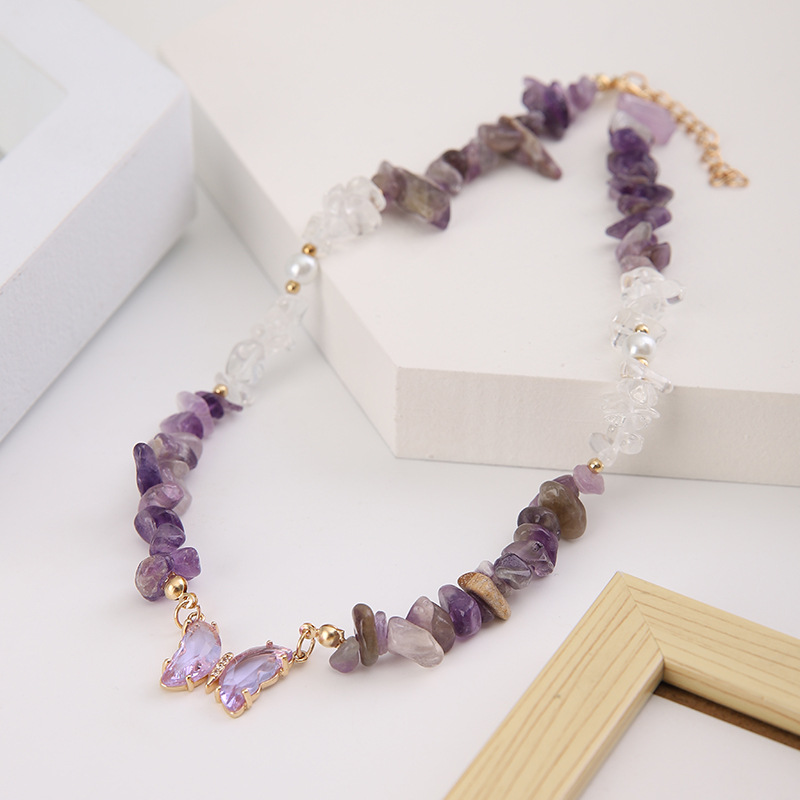 Bohemian Butterfly Alloy Plating Metal Necklace 1 Piece