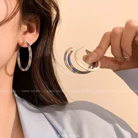 芸钰 крупные кольца-серьги для женщин 14k цвета tortoiseshell blue-gray white latte amber стиль 2024