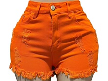 F 76865 Colorful Fringe Hem Shorts ������ն̿� �羳ŷ��