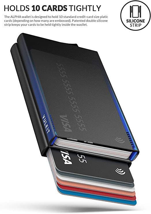 Titular de tarjeta de metal comercio exterior de los hombres RFID antirrobo cepillo europeo y americano Amazon metal aleación de aluminio titular de la tarjeta