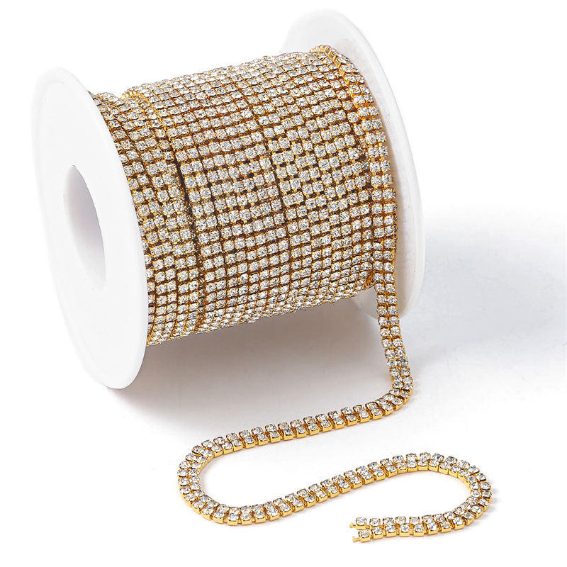 Golden bottom white diamond