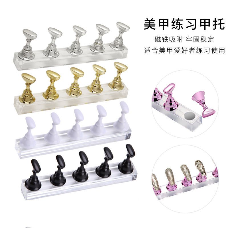 Display Stand for Nail Practice, Finger Rest, Nail Holder, Nail Tips, Nail Fixer Tool, Wearable Nail Holder, Nail Shaping Tool