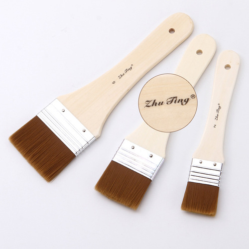 Brush set plastic wool log pole board brush combination watercolor gouache brush acrylic shading brush wall painting brush