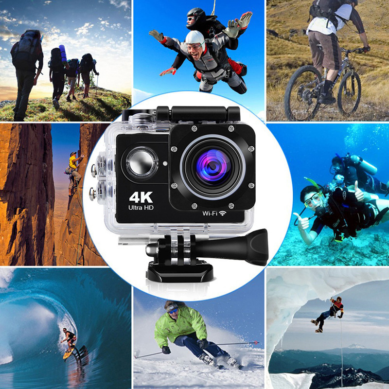 Camera hành động 4K WIFI có điều khiển từ xa Camera lặn ngoài trời Camera hành động Camera không dây