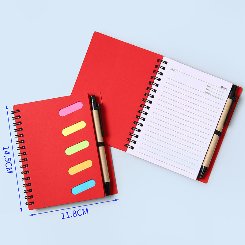 Cuaderno de bobina de papel kraft personalizado cuaderno desmontable pegatinas pastillas libro de papelería transfronteriza al por mayor