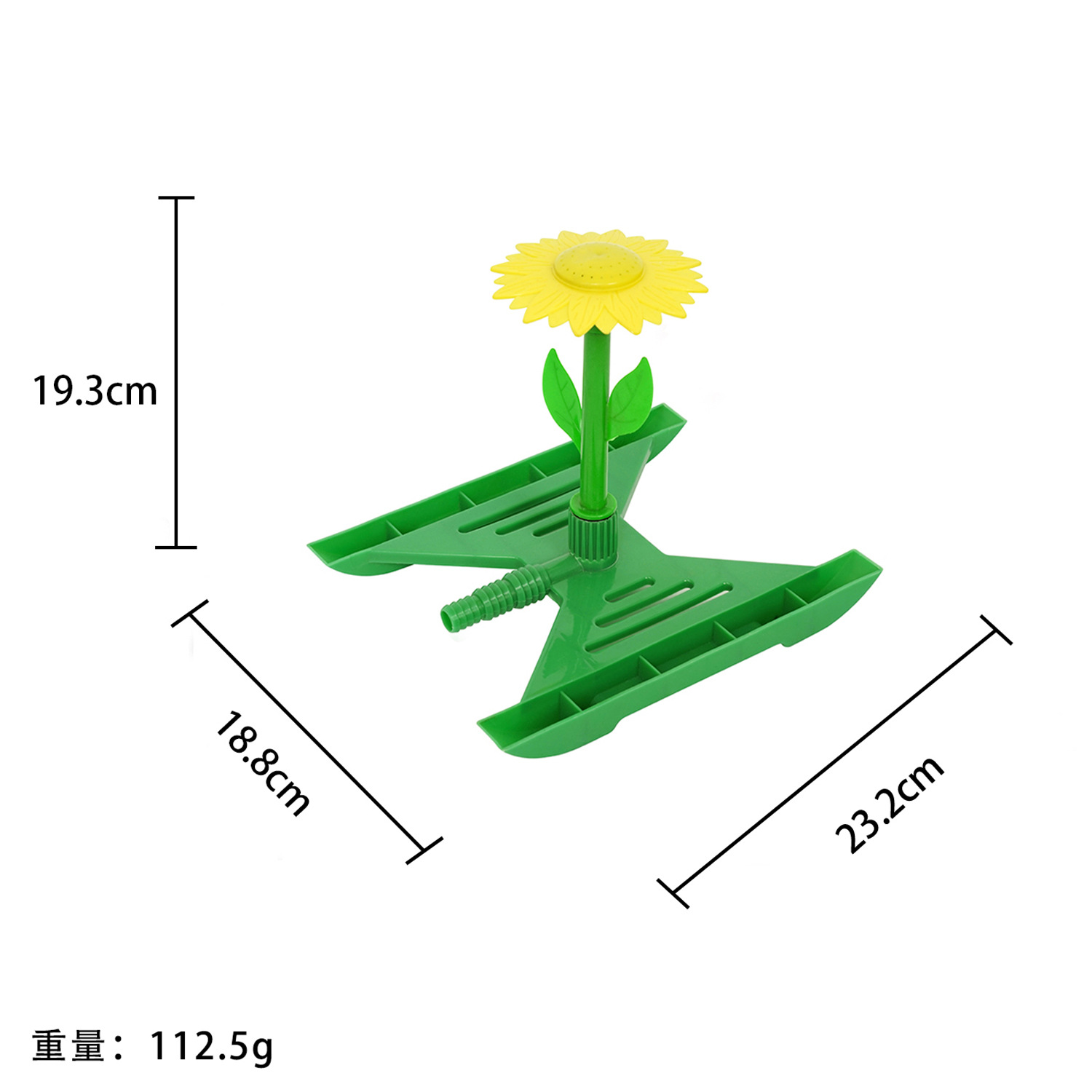 Baishi jardinería simple conexión de agua rociador de césped giratorio automático rociador de jardín giratorio de 360 grados al por mayor