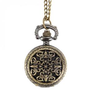 Wholesale personality hollow retro flip pocket watch creative men's and women's students small quartz watch fashion Korean sweater