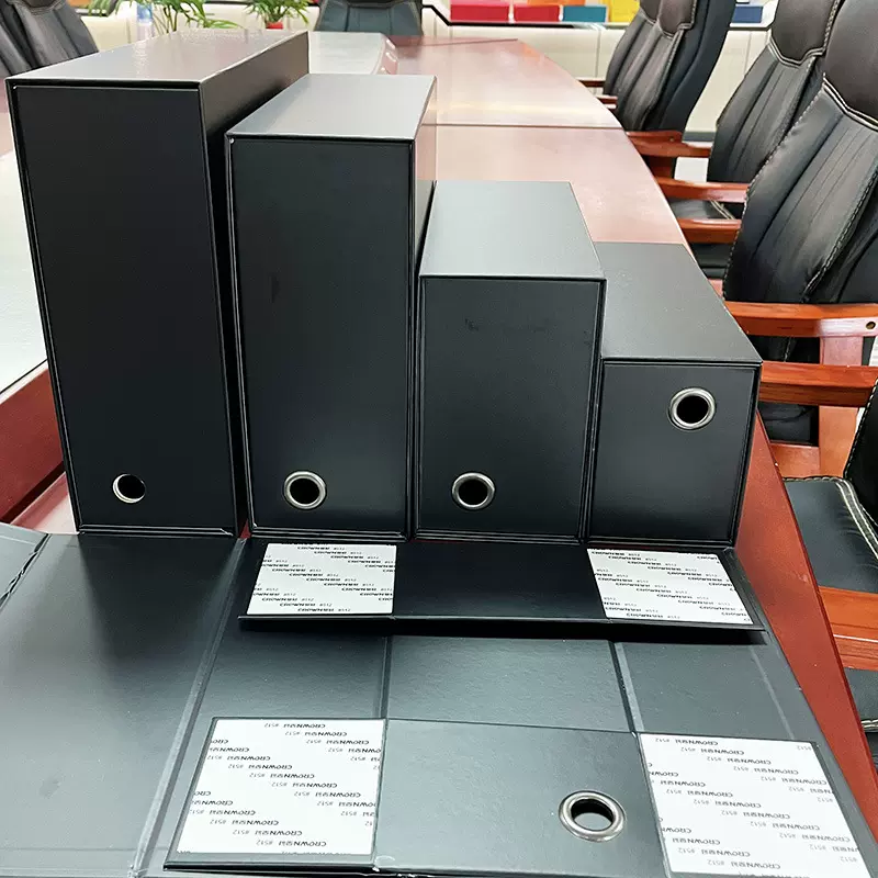 折叠盒磁吸翻盖黑色礼盒一片式彩色防刮膜礼品盒特硬书本盒礼物包