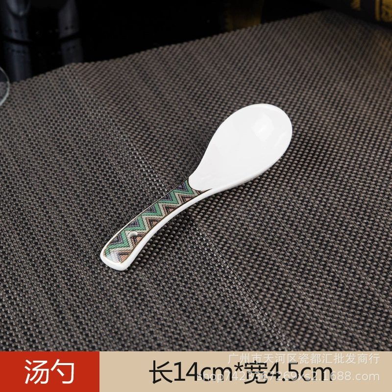 High-end ceramic tableware for hotel, set, 4 piece set