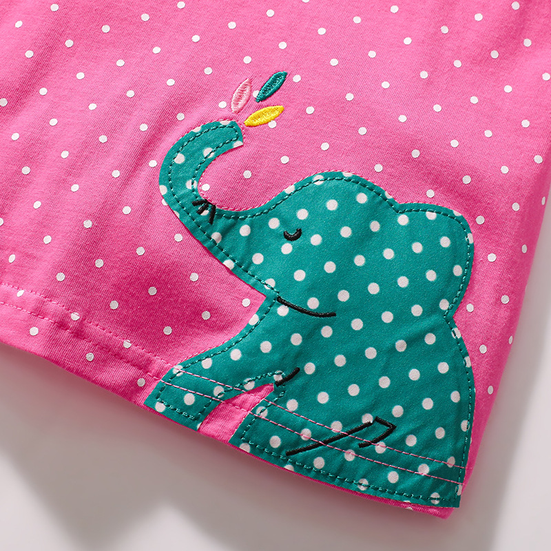 Wholesale 18M8Y Kids Girls Animal AppliquÉ Embroidery