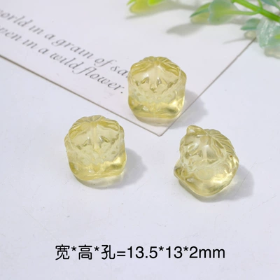 Piezoelectric Citrine Moon Heart: Zərgərlik ara hissələri - lion-wake-no-6