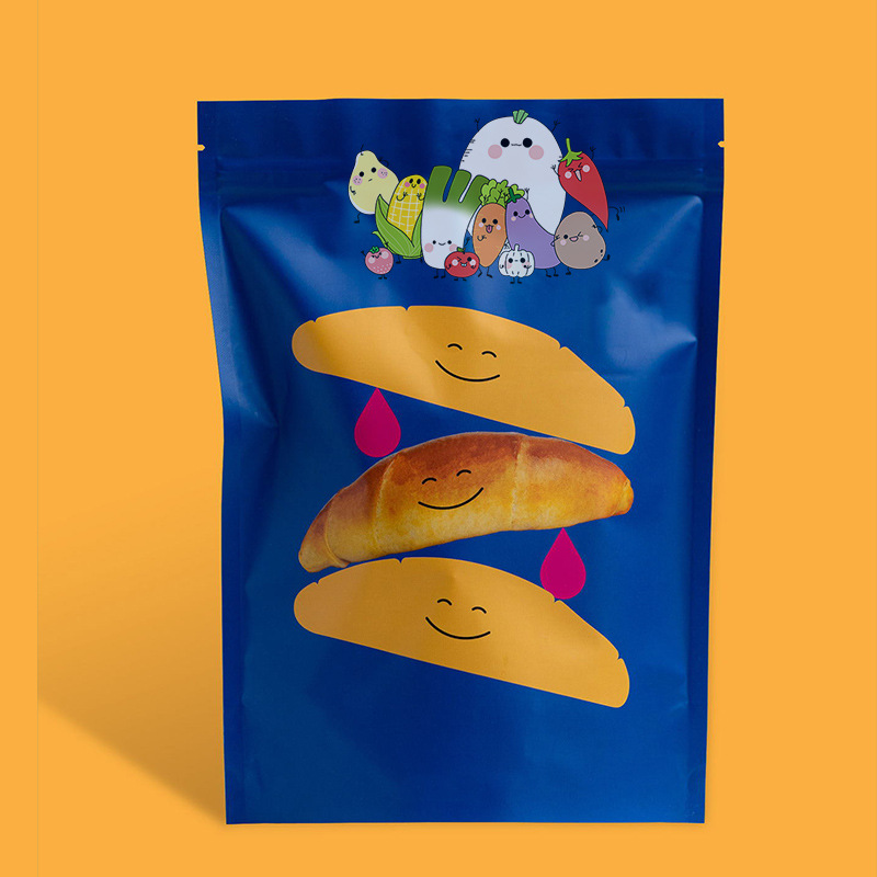 食品自立自封袋批发抖音曲奇饼干甜心糖果雪花酥密封食品级包装袋