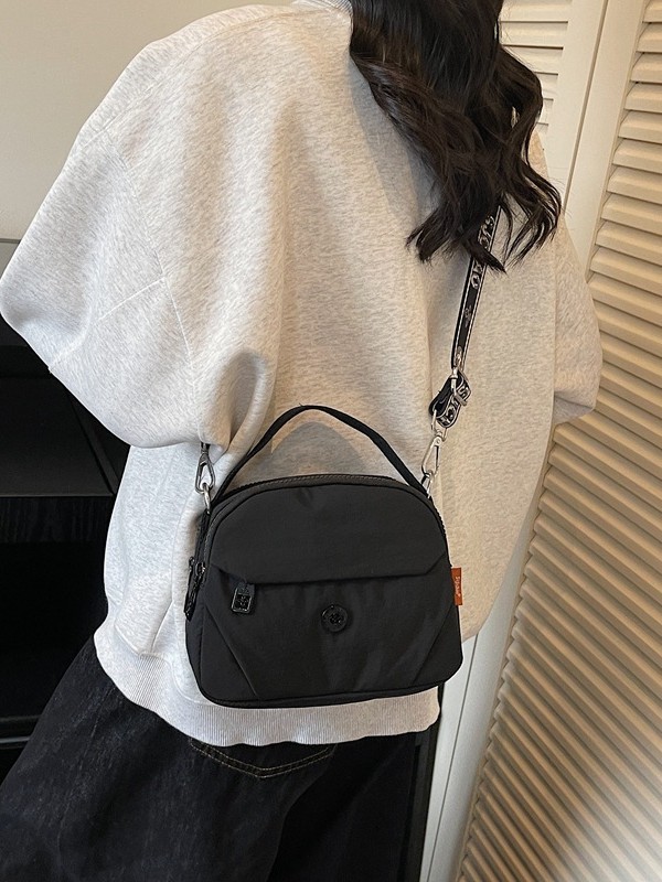 Bolso de moda coreano para mujeres 2026 nuevo bolso de nylon de moda, bolso casual de hombro ligero, bolso de mujer