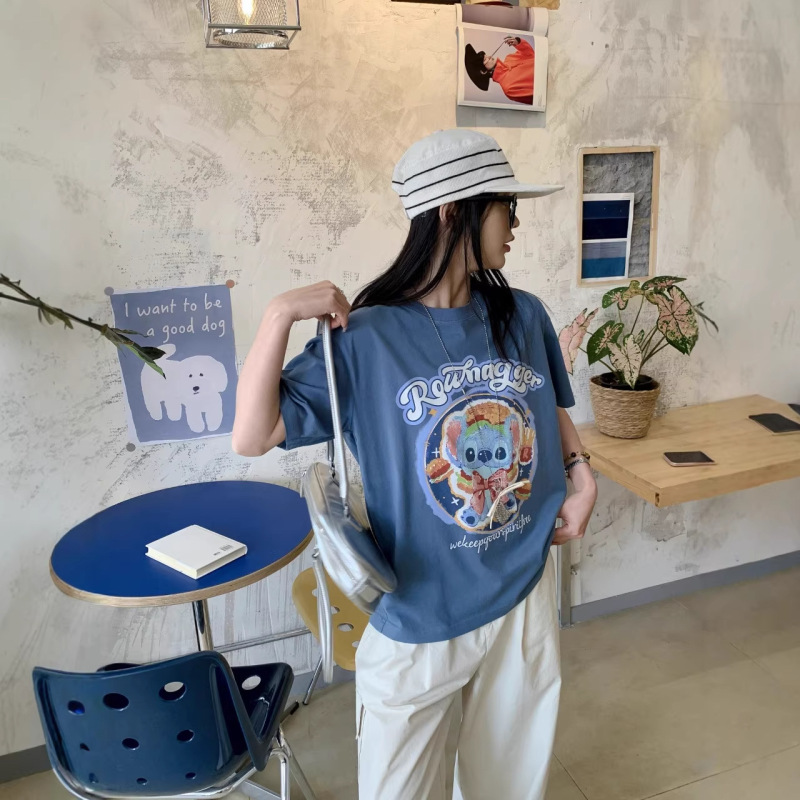 Paper Bag Home 2026 Summer "Dopamine Dream Short Sleeve T-Shirt" Pure Cotton Double Yarn 180g2175