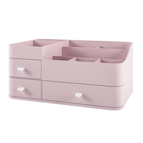 Drawer-style cosmetic storage box large organizer skincare desk vanity plastic lipstick holder storage rack organizer