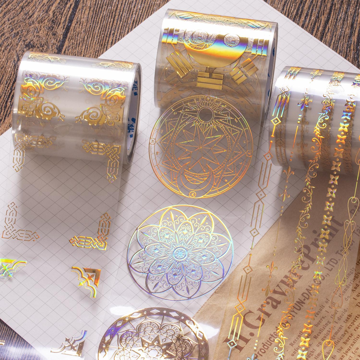 分装浮雕烫金基础饰品装饰日记拼贴pet流麻胶带手账素材