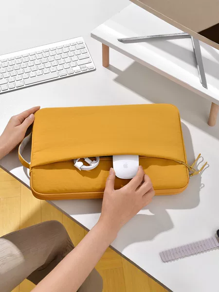 Multifunctional Laptop Sleeve 14inch Suitable for Apple, Huawei, Lenovo Shockproof Storage 15.6inch Protective Case