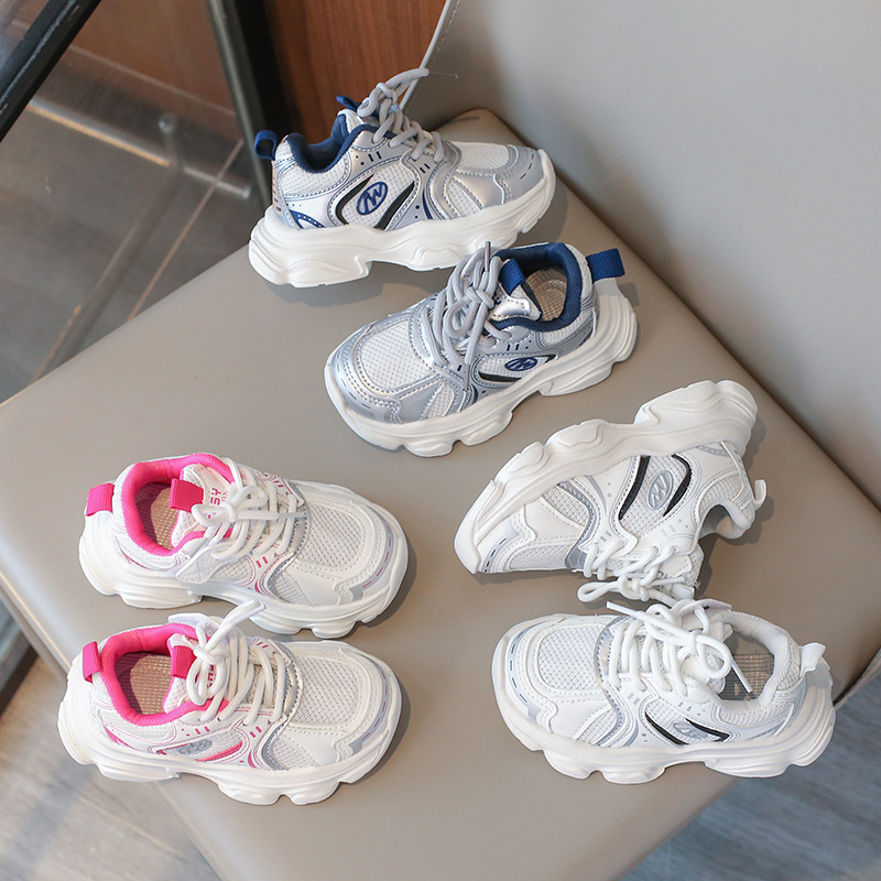 Calzado Deportivo Infantil Primavera-Otoño 2026, Zapatillas de Running para Niños, Zapatillas de Malla Estilo Dad Shoes para Niños, Zapatillas Casuales Ligeras y Versátiles para Niñas