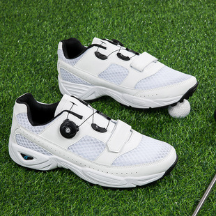 2023 New Summer Golf Shoes Men's Lightweight Breathable Sports Shoes Swivel Button Non-slip Casual Women's Shoes