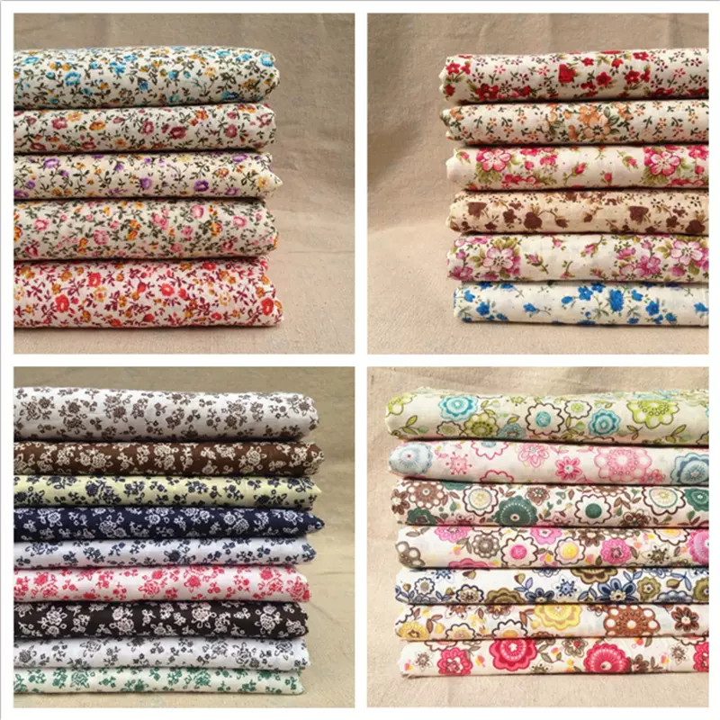 同花型1布组纯棉布料小碎花平纹棉布里布手工DIY娃衣