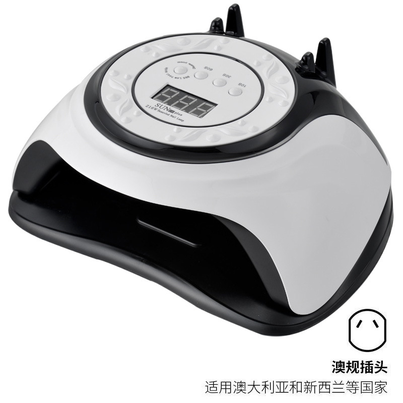 Lámpara de fototerapia de manicura 216W de alta potencia manicura tienda de manicura luz LED doble fuente de luz doméstica pegamento de manica lámpara de secado rápido