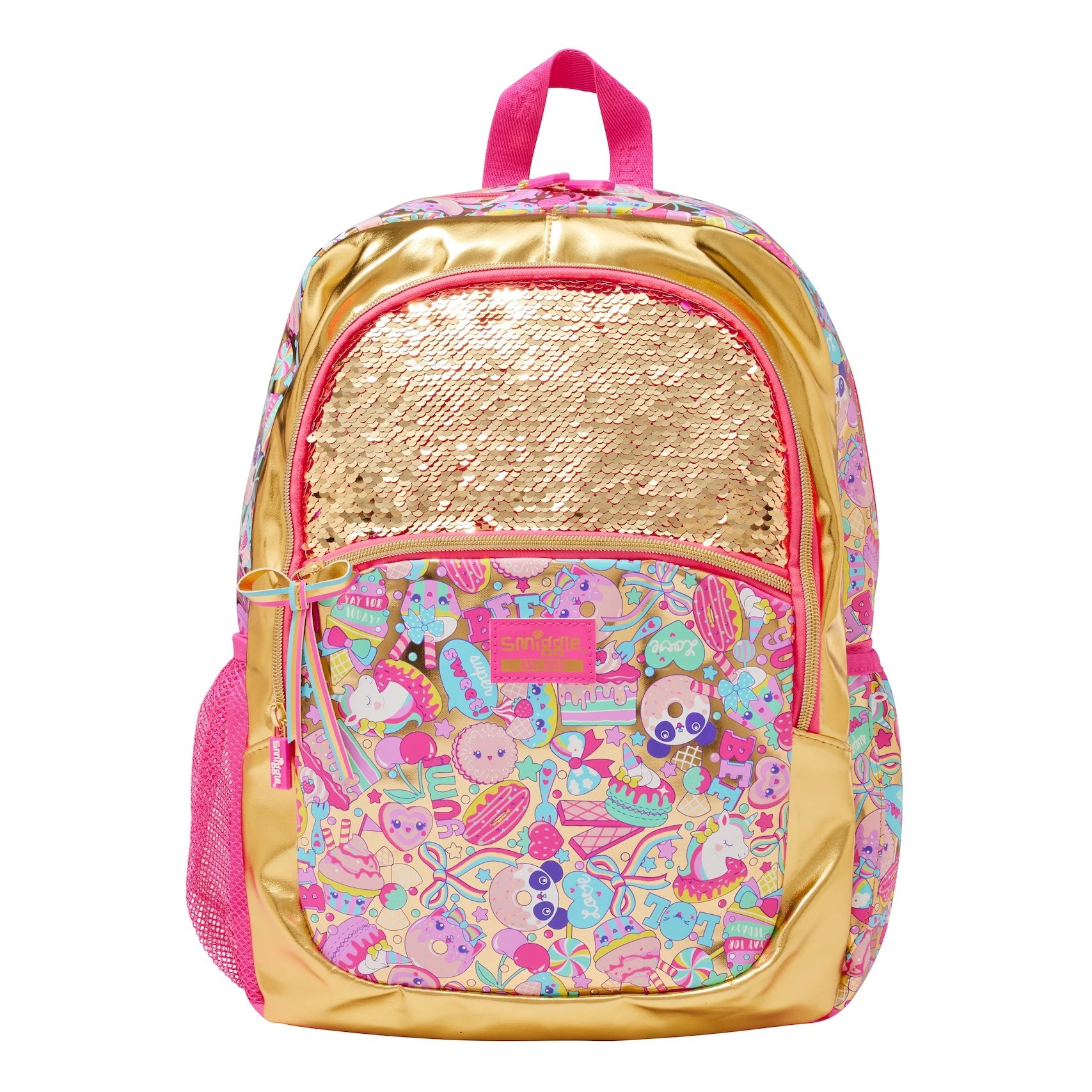 Smiggle grande kt Stitch mochila de gran capacidad de descompresión de doble hombro de dibujos animados