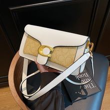 新品洋气拼接法棍包包女新款高颜值新款新品新品通勤斜挎包潮