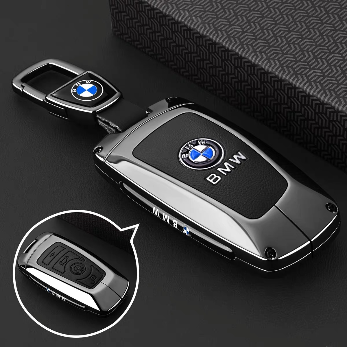Suitable for 25 Bmw 5 Series Key Covers 530Li/525Li Bag 7 Series 3 Series New X1/I5/X7 Shell Bmw Buckle