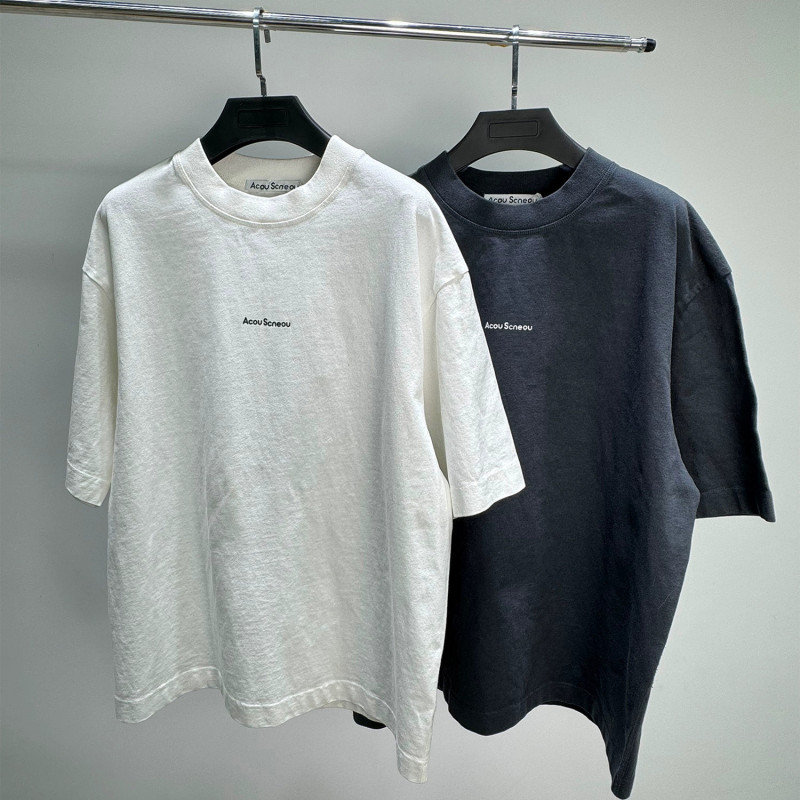 Scenou Heavyweight Basic Logo Letter Print Oversized Loose Short-Sleeve T-Shirt for Men and Women Scenou Heavyweight Basic Logo Letter Print Oversized Loose Short-Sleeve T-Shirt for Men and Women