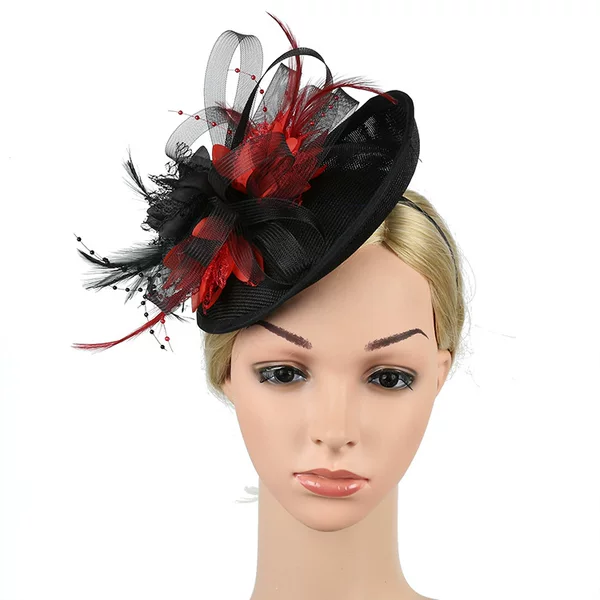 Amazon's Best-Selling Linen Hat Bridal Prom Party Hat Headdress Kfc Jockey Club Headdress