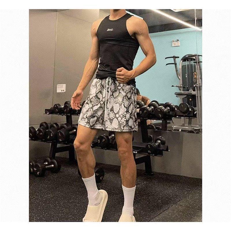 New American-Style Python-Pattern Quick-Dry Sports Basketball Shorts for Men, Summer Cool Quick-Dry Breathable Loose-Fitting Shorts New American-Style Python-Pattern Quick-Dry Sports Basketball Shorts for Men, Summer Cool Quick-Dry Breathable Loose-Fitting Shorts