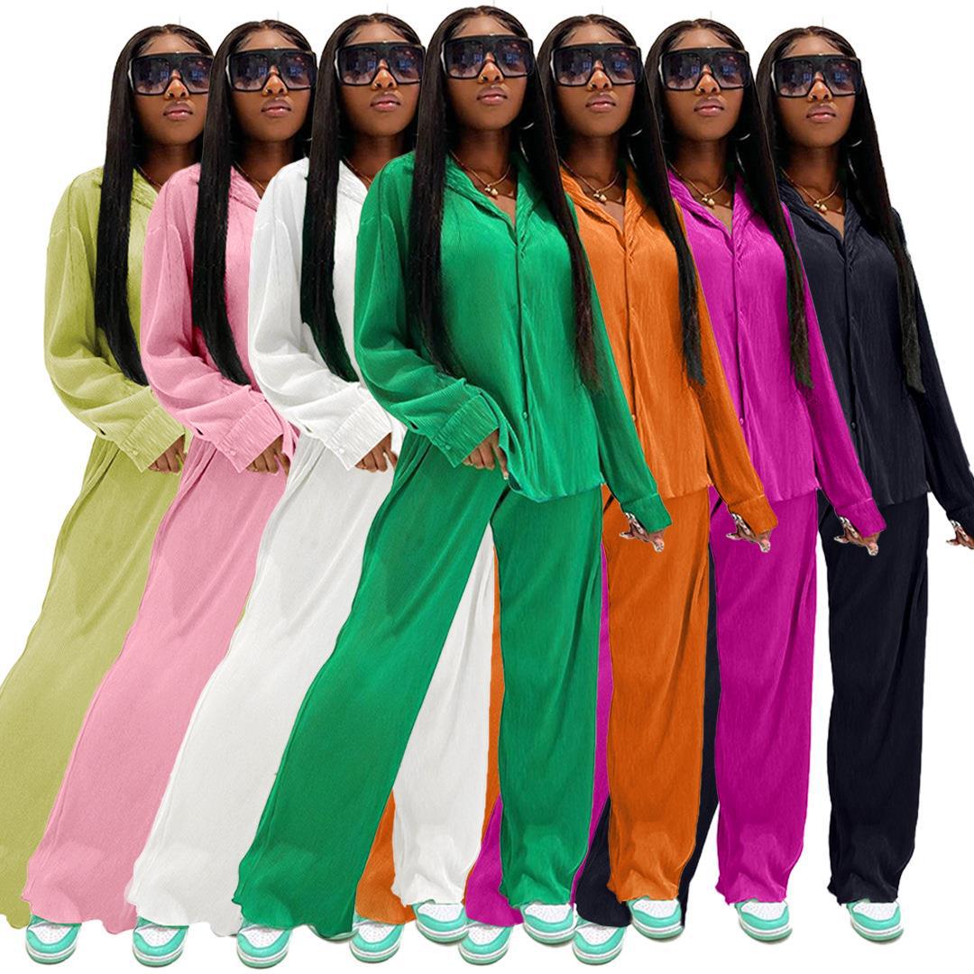 Women's Casual Solid Color Spandex Polyester Pants Sets display picture 3