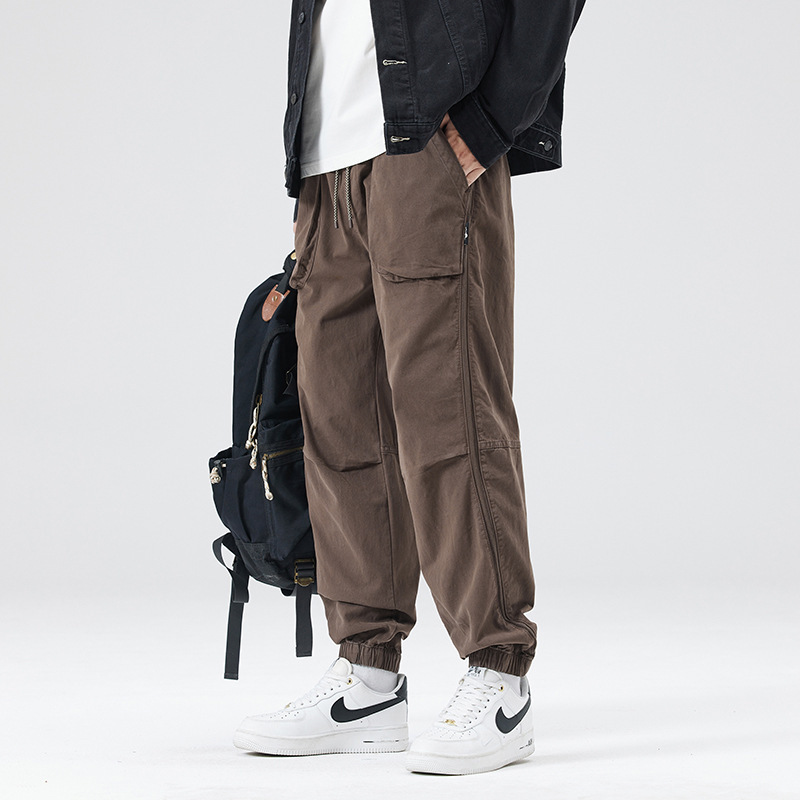 Spring and Summer New Washed American Style Vintage Overalls Men's Fashionable Brand Distinctive Leg-toe Loose Casual All-match Trousers Spring and Summer New Washed American Style Vintage Overalls Men's Fashionable Brand Distinctive Leg-toe Loose Casual All-match Trousers
