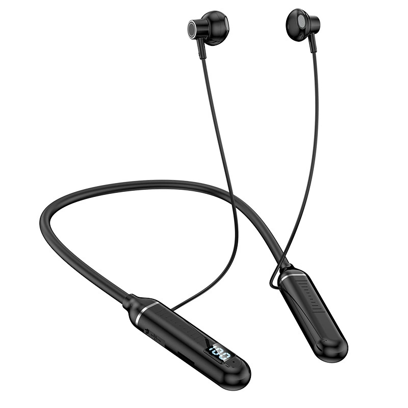 Стерео-наушники с подвесом на шею, магнитным присасыванием, беспроводные Bluetooth, шейного типа, большая емкость, полу-вкладыши