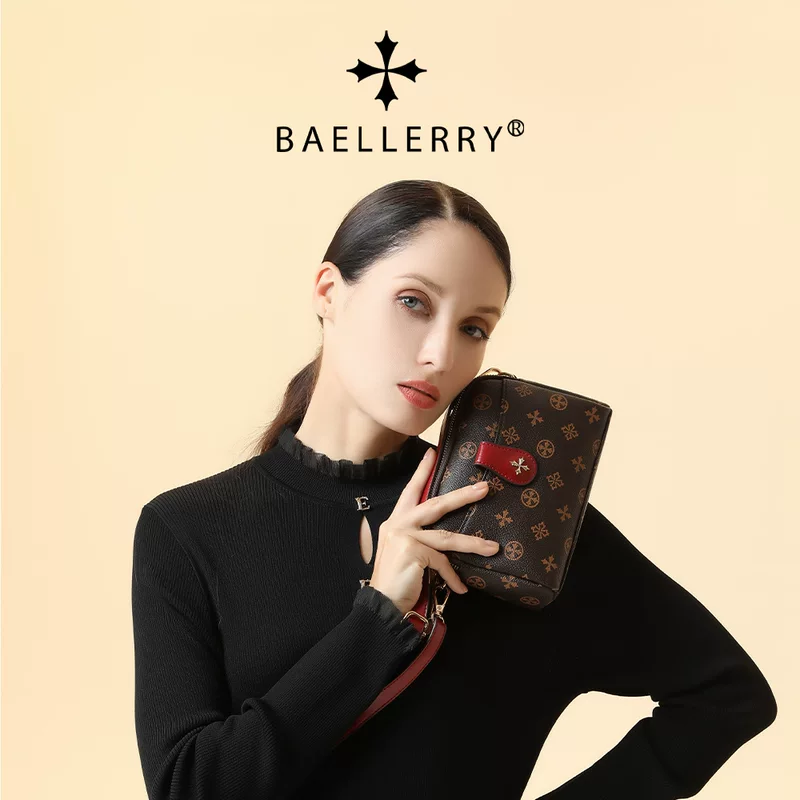 Новые женские сумки Baellerry, европейский и американский стиль, старый рисунок, двойная молния, модная сумка через плечо, оптовая
