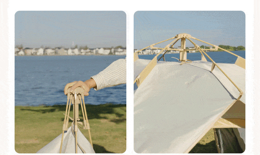 Popular distribution product: Fully automatic, quick-open, no-assembly required, suitable for home use, rainproof, sun-shading, thickened tent set for beach and camping