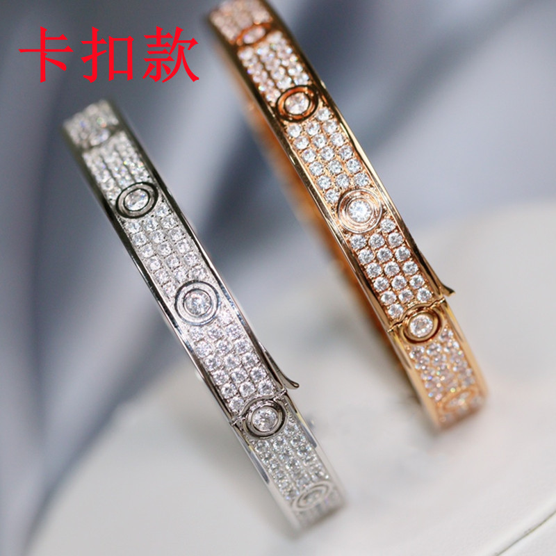 Original Open Version Kajia Bracelet High Version Wholesale Accessible Luxury Buckle Starry Bracelet High Version V Gold Plated 18K Classic Style