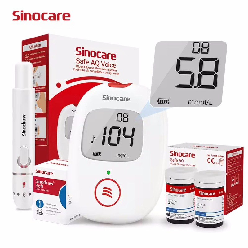 Sinocare Safe AQ Voice 英語音声ブロードキャスト血糖計血糖測定外国貿易輸出|undefined