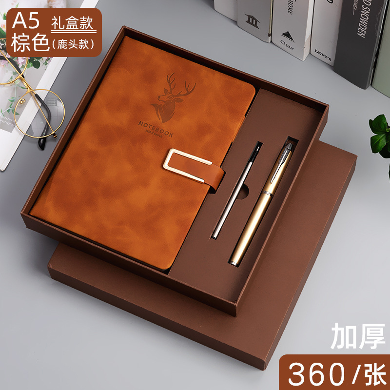 ビジネスノート a5 卸売レザーバックル付きメモ帳厚みのある高価値ノートブック b5 小さなノートブック|undefined